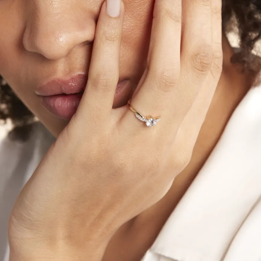 Bague Filipa Or Bicolore Oxyde De Zirconium-Histoire d'Or Outlet