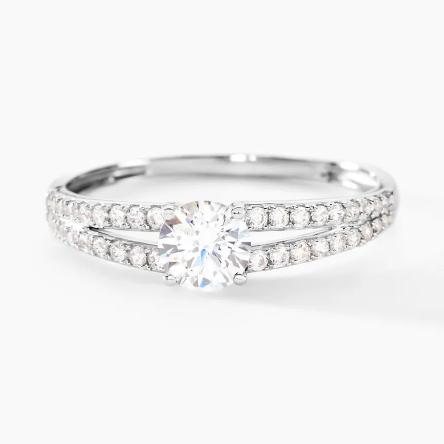 Bague Fina Or Blanc Oxyde De Zirconium-Histoire d'Or Best