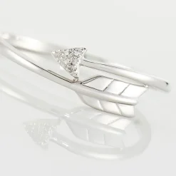 Bague Fleche Or Blanc Diamant-Histoire d'Or Outlet