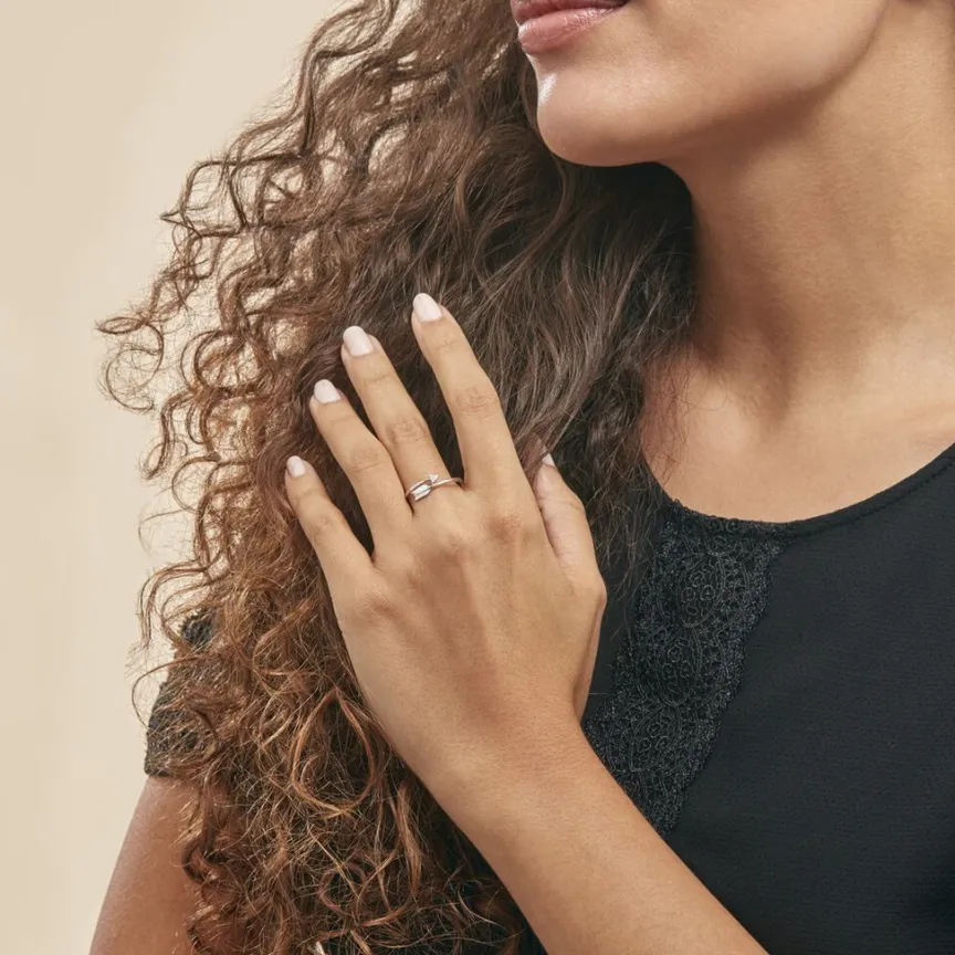 Bague Fleche Or Blanc Diamant-Histoire d'Or Outlet