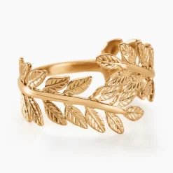 Bague Folia Plaqué Or Jaune-Histoire d'Or