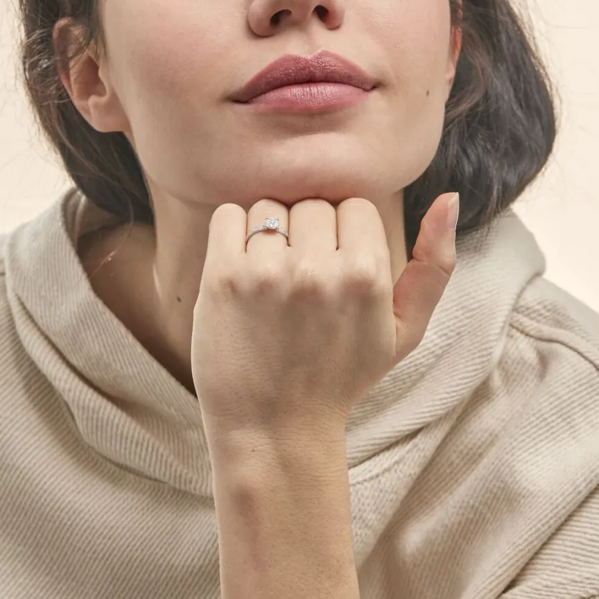 Bague Frika Or Blanc Diamant-Histoire d'Or Clearance