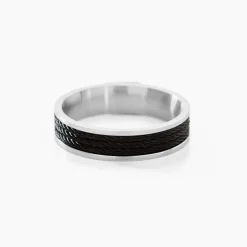 JOURDAN Bague Gaetane Acier Blanc