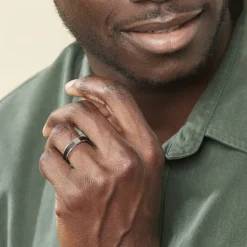 JOURDAN Bague Gaetane Acier Blanc