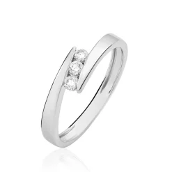 Bague Galya Or Blanc Diamant-Histoire d'Or Sale