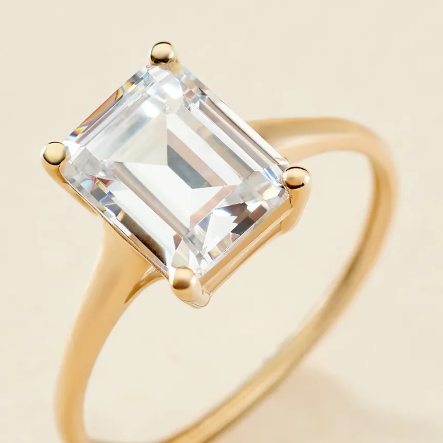 Bague Gatsby Or Jaune Oxyde De Zirconium-Histoire d'Or Outlet