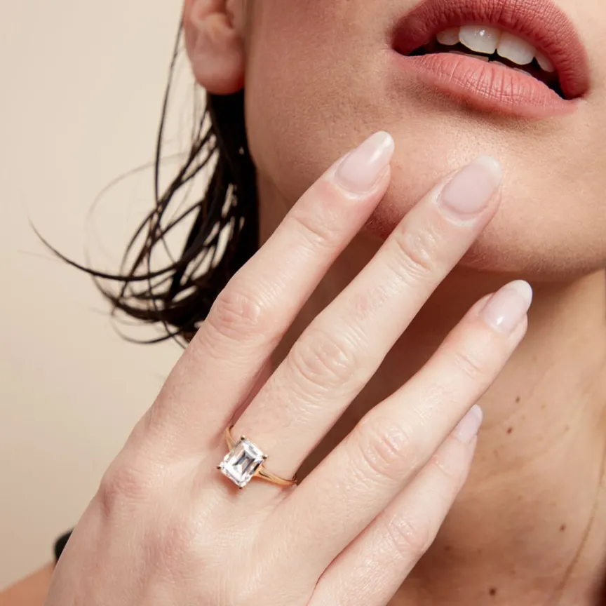 Bague Gatsby Or Jaune Oxyde De Zirconium-Histoire d'Or Outlet