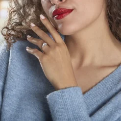 Bague Giana Or Blanc Oxyde De Zirconium-Histoire d'Or