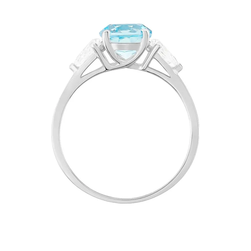 Bague Giana Or Blanc Topaze Et Oxyde De Zirconium-Histoire d'Or Discount