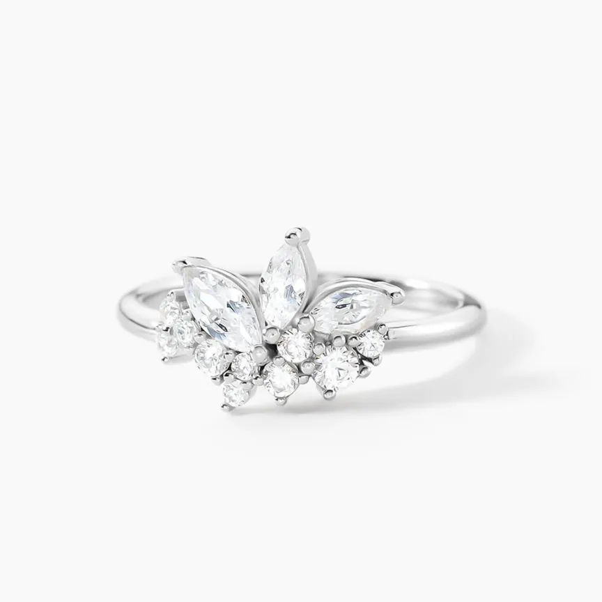 Bague Glow Up Argent Blanc Oxyde De Zirconium-Histoire d'Or Best