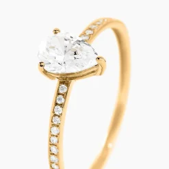 Bague Gotam Or Jaune Oxyde De Zirconium-Histoire d'Or Discount