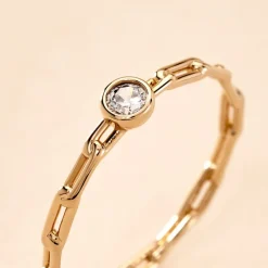 Bague Grady Plaqué Or Jaune Oxyde De Zirconium-Histoire d'Or Online