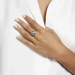 Bague Hans Plaqué Or Oxyde Pierre-Histoire d'Or New