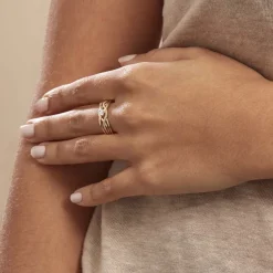 Bague Harmonia Or Jaune Oxyde De Zirconium-Histoire d'Or Outlet