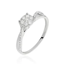 Bague Hebe Or Blanc Diamant-Histoire d'Or Clearance