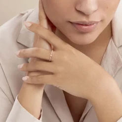 Bague Hestia Or Rose Oxyde De Zirconium-Histoire d'Or Outlet