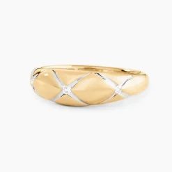 Bague Hildreth Or Jaune Diamant-Histoire d'Or Clearance