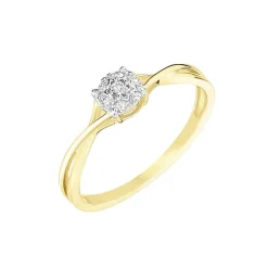 Bague Imelie Or Jaune Diamant-Histoire d'Or Outlet