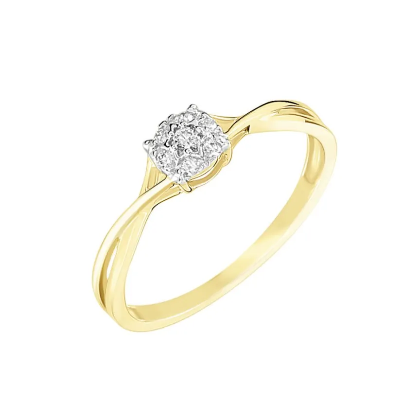 Bague Imelie Or Jaune Diamant-Histoire d'Or Outlet
