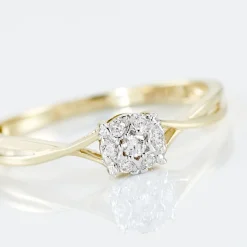 Bague Imelie Or Jaune Diamant-Histoire d'Or Outlet