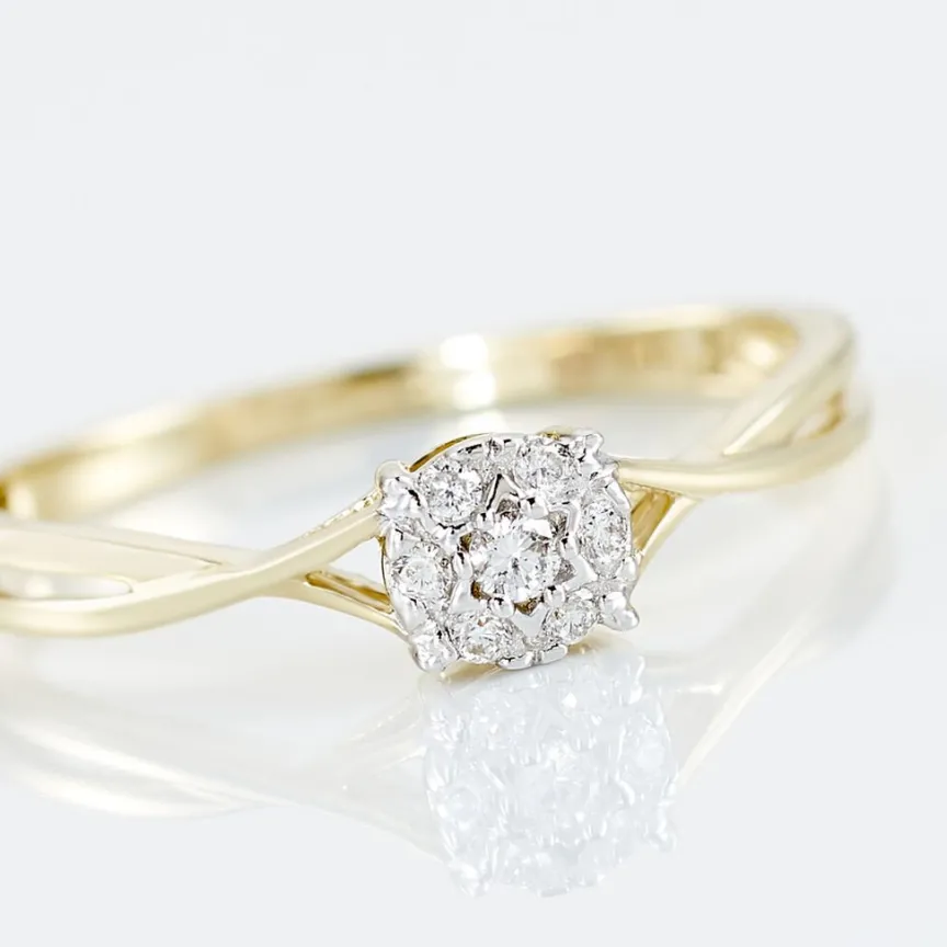 Bague Imelie Or Jaune Diamant-Histoire d'Or Outlet