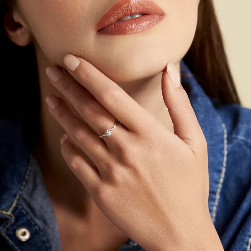 Bague Imelie Or Jaune Diamant-Histoire d'Or Outlet