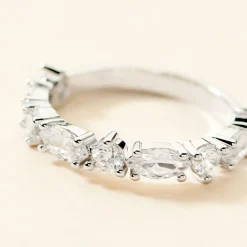 Bague Indira Argent Blanc Oxyde De Zirconium-Histoire d'Or Hot