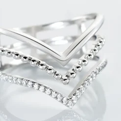 Bague Irina Argent Blanc Oxyde De Zirconium-Histoire d'Or Outlet