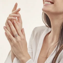 Bague Irina Argent Blanc Oxyde De Zirconium-Histoire d'Or Outlet