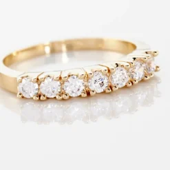 Bague Isee Plaqué Or Jaune Oxyde De Zirconium-Histoire d'Or Hot