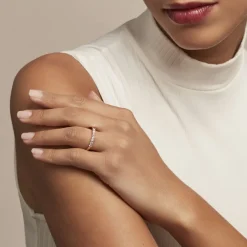 Bague Isee Plaqué Or Jaune Oxyde De Zirconium-Histoire d'Or Hot