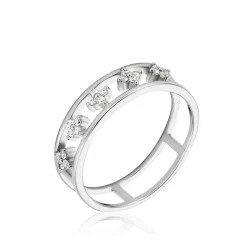 Bague Isia Argent Blanc Oxyde De Zirconium-Histoire d'Or Hot