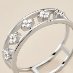 Bague Isia Argent Blanc Oxyde De Zirconium-Histoire d'Or Hot