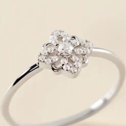 Bague Isia Argent Blanc Oxyde De Zirconium-Histoire d'Or Discount