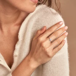 Bague Isia Argent Blanc Oxyde De Zirconium-Histoire d'Or Discount