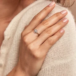 Bague Isia Argent Blanc Oxyde De Zirconium-Histoire d'Or Discount