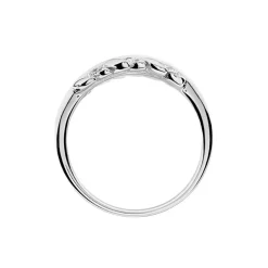 Bague Jade Argent Blanc Oxyde De Zirconium-Histoire d'Or Clearance