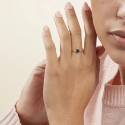 Bague Jahyna Or Jaune Saphir Et Diamant-Histoire d'Or Online