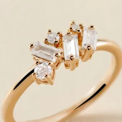 Bague Jardins D'hiver Plaqué Or Jaune Oxyde De Zirconium-Histoire d'Or Hot