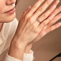 Bague Jardins D'hiver Plaqué Or Jaune Oxyde De Zirconium-Histoire d'Or Hot