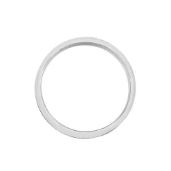 JOURDAN Bague Jonc Maewen Acier Blanc