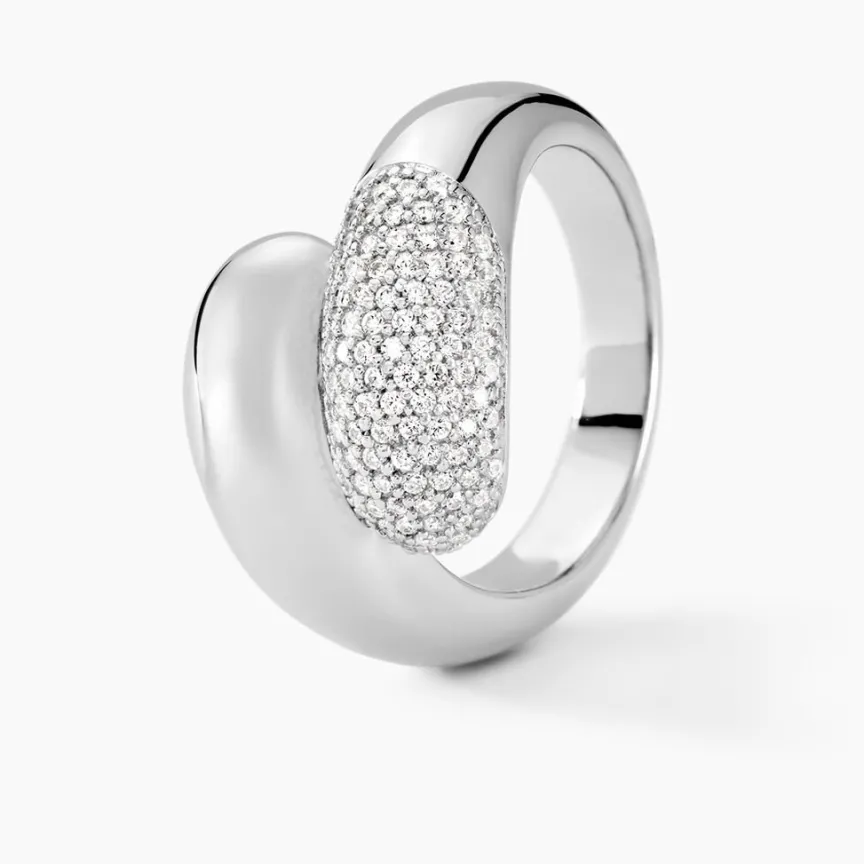 Bague Josyne Argent Blanc Oxyde De Zirconium-Histoire d'Or