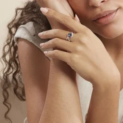 Bague Josyne Or Blanc Topaze Et Oxyde De Zirconium-Histoire d'Or Discount