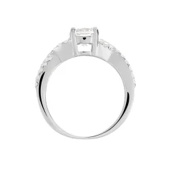 Bague Karin Argent Blanc Oxyde De Zirconium-Histoire d'Or New