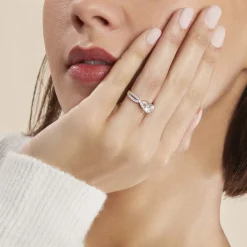 Bague Karin Argent Blanc Oxyde De Zirconium-Histoire d'Or New