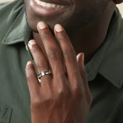 JOURDAN Bague Karly Acier Blanc