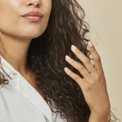 Bague Kassandra Argent Blanc Oxyde De Zirconium-Histoire d'Or Hot