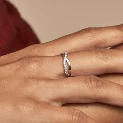 Bague Kassandre Argent Blanc Oxyde De Zirconium-Histoire d'Or New