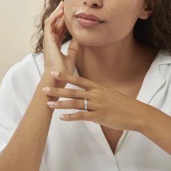 Bague Kaycee Argent Blanc Oxyde De Zirconium-Histoire d'Or Discount