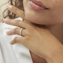 Bague Kaycee Argent Blanc Oxyde De Zirconium-Histoire d'Or Discount